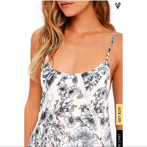 Lulu’s Sunny Spotlight Off-White Floral Print - Picture 5 of 8